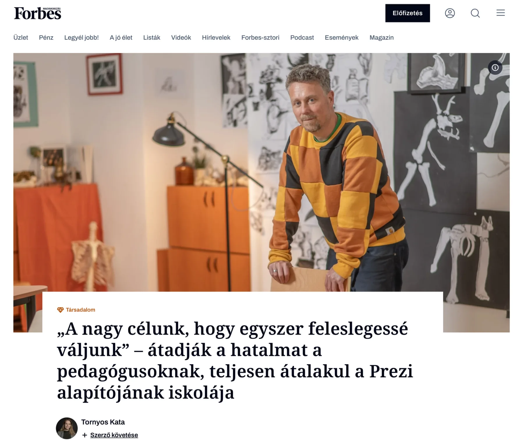 Mindig is tanárok iskoláját akartuk